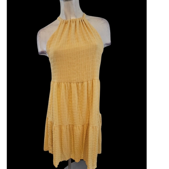 a new day Dresses & Skirts - A New Day Size XS Yellow Halter Dress